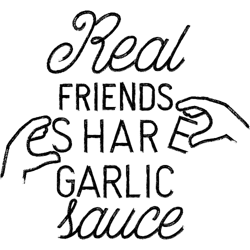 OUR FOOD IS FOR SHARING